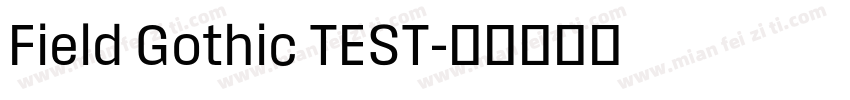 Field Gothic TEST字体转换